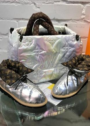 Нереально стильні теплі уггі, чобітки дуті,бренд+ сумка ,3 кольори,залишки.