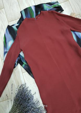 Терракотово-красное прямое платье- туника cos xs-s9 фото