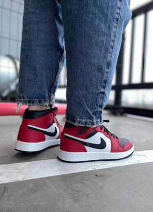 Jordan 1 chikago black toe nike кроссовки найк джордан высокие, кроссовки джордан3 фото