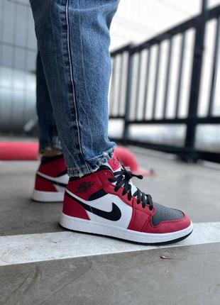 Jordan 1 chikago black toe nike кроссовки найк джордан высокие, кроссовки джордан2 фото