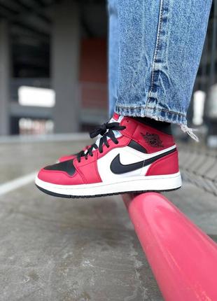 Jordan 1 chikago black toe nike кроссовки найк джордан высокие, кроссовки джордан