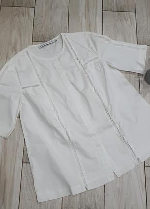 Белая блуза-рубашка в этно стиле xs-s/34- 36 размер4 фото