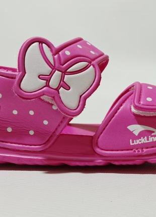 Детские сандали пенка розового цвета2 фото