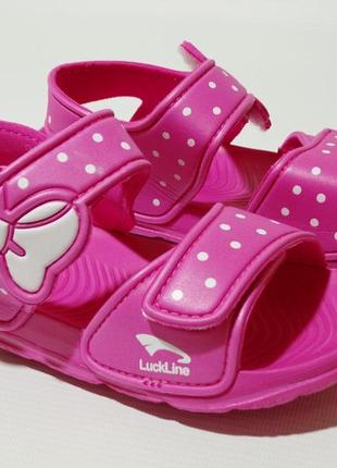 Дитячі сандалі пінка рожевого кольору