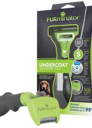 Furminator long hair small dog фурминатор для длинношерстных собак 4.5-10кг