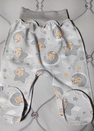 Костюм для новорожденных с бодиком мишка на луне, начес, р. 565 фото