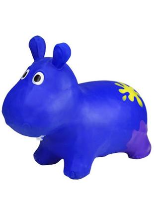 Детский прыгун бегемот g20153 резиновый  (blue)