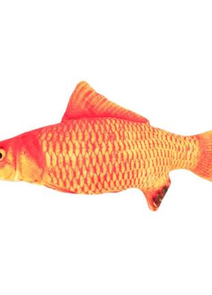 Игрушка для котов рыбка 20см карп оранжевый
