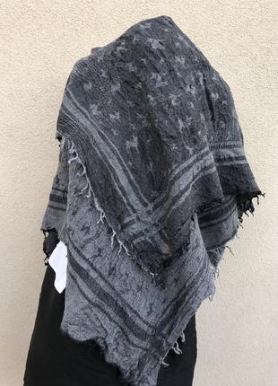 Большой платок,шерсть шелк,косынка,шаль,шарф,люкс бренд,mala alisha.9 фото