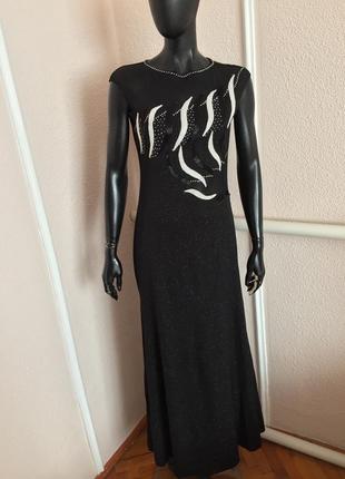 Вечерние платья выпускное випускна сукня,длинное черное платье