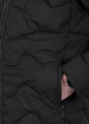 Стильная черная мужская осенняя весенняя демисезон куртка с капюшоном большой размер батал4 фото
