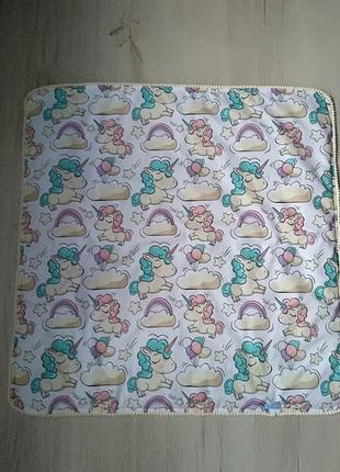 Конверт-одеяло для новорожденных единорожки, польский хлопок, плюш, синтепон4 фото