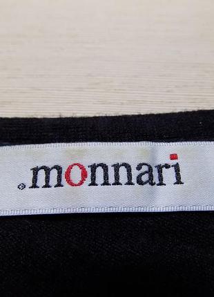 Кофта свитерок черный с гипюром на груди фирменный monnari размер 46-485 фото
