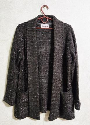 Кардиган вязаный кофта светер без застібки alexara