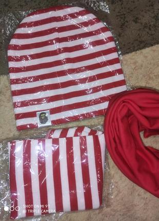 Набір шапка+ 2 хомутика