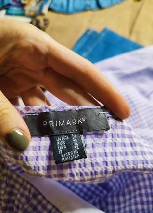 Primark платье сарафан лиловое сиреневое белое на бретельках большое батальное батал5 фото