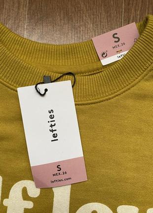 Оверсайз світшот, кофта, реглан lefties (h&m, zara, розмір s/m6 фото