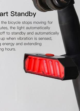 Бездротова задня велофара з покажчиками поворотів fg007. задній вело ліхтар фари для велосипеда5 фото