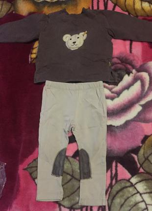 Фирменный хлопковый костюмчик 92 см