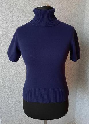 Женская водолазка с коротким рукавом, 75%cotton. hennes collection.