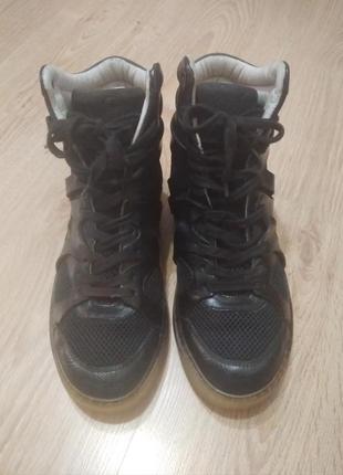 Ботинки кожаные puma & alexander mcqueen3 фото