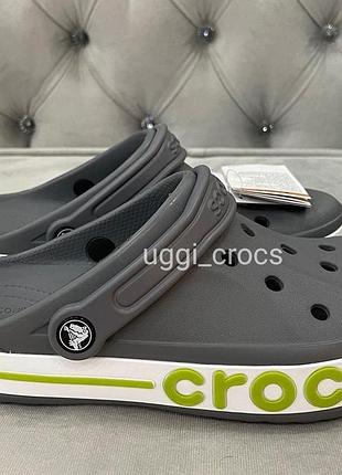 Сірі шльопанці крокс сабо баябенд - crocs bayaband clog 36-44 р1 фото