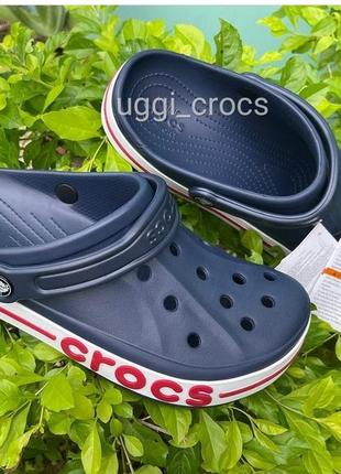 Темно сині шльопанці крокс сабо баябенд - crocs bayaband clog navy 36-44 р1 фото