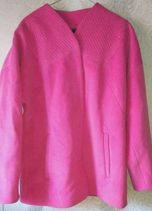 Пальто женское демисезонное розовое "фиджи" tm ricco xs1 фото