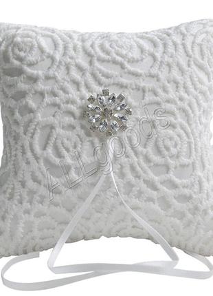 Подушка для обручальных колец 15х15см (weddingpillow6)