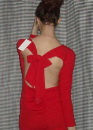 Красное мини платье inthestyle tammy hembrow4 фото