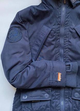Женская зимняя куртка парка superdry womens patrol jacket deep navy4 фото