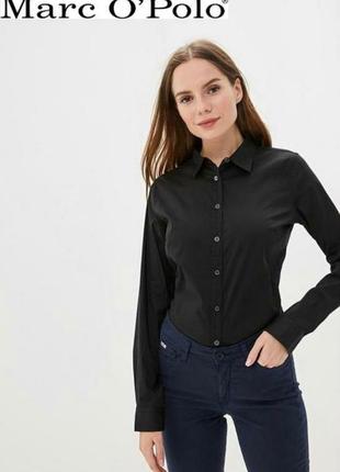 Брендовий чорна сорочка marc o'polo