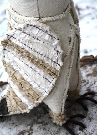 Интерьерная игрушка сова белая