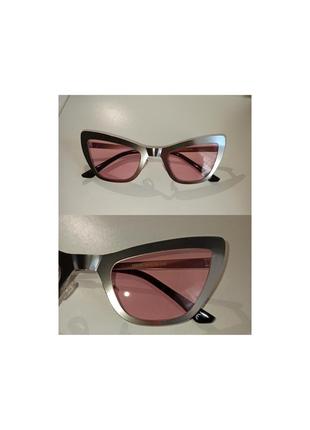 Очки солнцезащитные розовые линзы1 фото