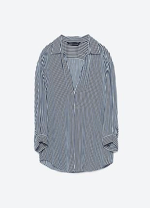 Zara полосатая рубашка м- размер