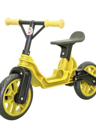 Мотоцикл 2-х колёсный байк беговел желтый