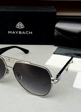 Maybach стильные мужские солнцезащитные очки капли черные с градиентом