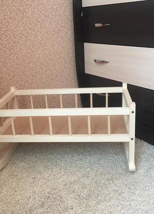 Кроватка-качалка, мебель для больших кукол и пупсов baby born4 фото