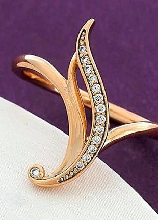 Оригинальное кольцо из медицинского золота xuping. позолоченные кольца. размер 17,18,19