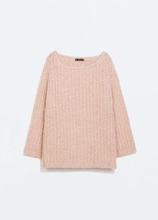 Новый без бирки с шерстью ламы свитер italian yarn zara knit turkey4 фото