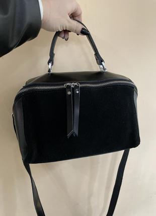 Кожаная сумочка кроссбоди сумочка на плечо бочечка 🔥🔥🔥