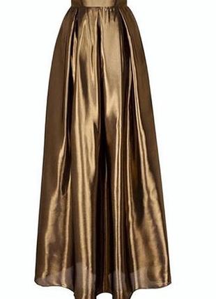 Шикарная металлическая  длинная в пол  юбка известного украинского бренда weannabe4 фото