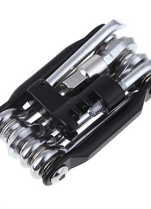 Вело мультитул 11 в 1 с выжимкой цепи. набор инструментов для велосипеда. набор вело-инструмента as321d