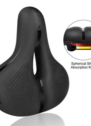 Велике м'яке велосипедне сідло з амортизатором, отвором, відбивачами j9 сидіння, сидіння для велосипеда