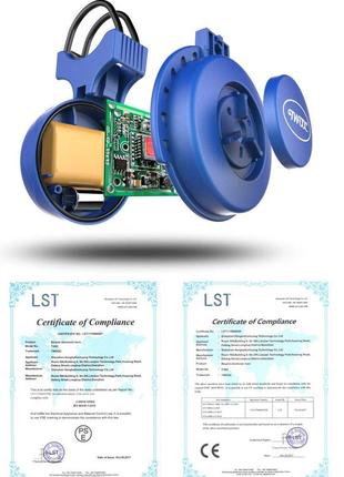 Велозвонок электронный громкий 120 дб велосипедный звонок, сигнал, гудок, клаксон для велосипеда синий4 фото