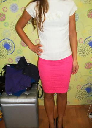 Гольф, светр білий рубчик