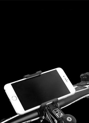 Металевий тримач 360° велокріплення на кермо для телефону смартфона велосипедний велосипед самокат 5s3 фото