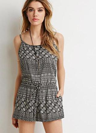 Комбинезон aztec черно-белый