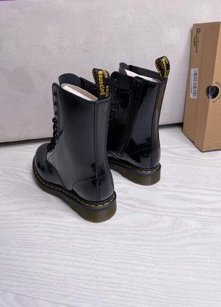 Ботинки dr. martens 1490 black patent lamper ✨8 фото