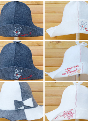 Шапочка для лазні,панама жіноча для лазні